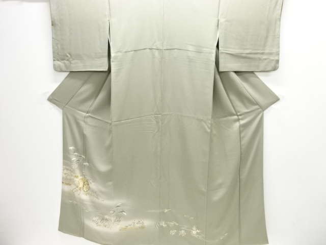 JAPANESE KIMONO / IRO-TOMESODE / CARRIAGE